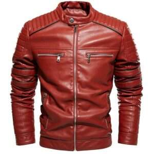 RED LEATHER JACKET
