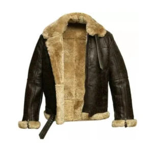 sherpa leather jacket