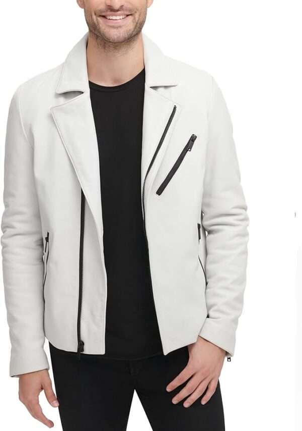 white leather jacket mens