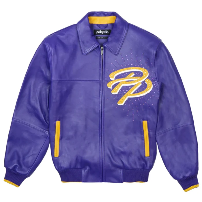 Greatest Of All Time Purple Leather Jacket