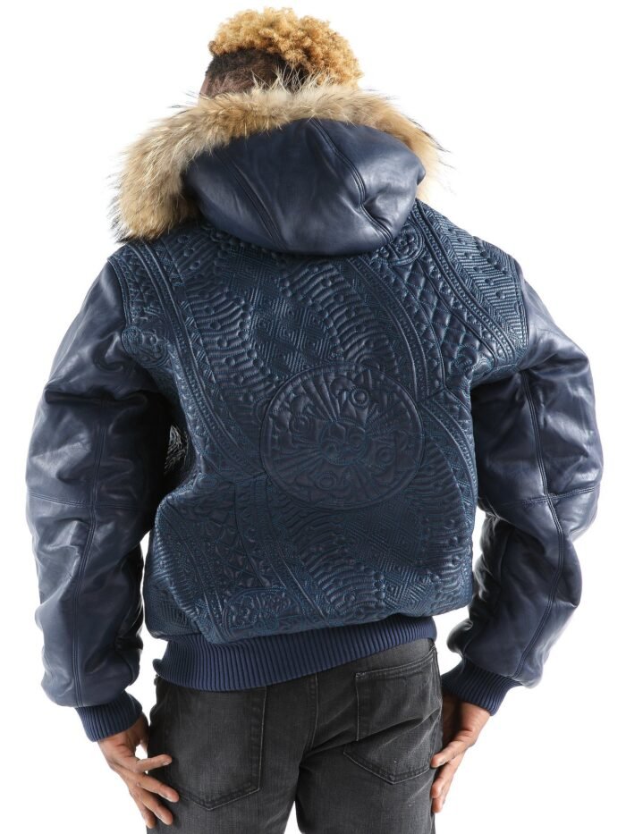 Pelle Pelle Blue Stone Hooded Jacket 2