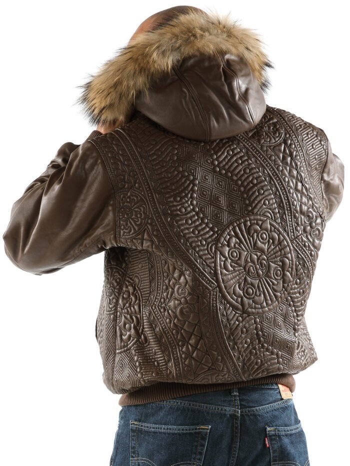 Pelle Pelle Brown Stone Hooded Jacket 2