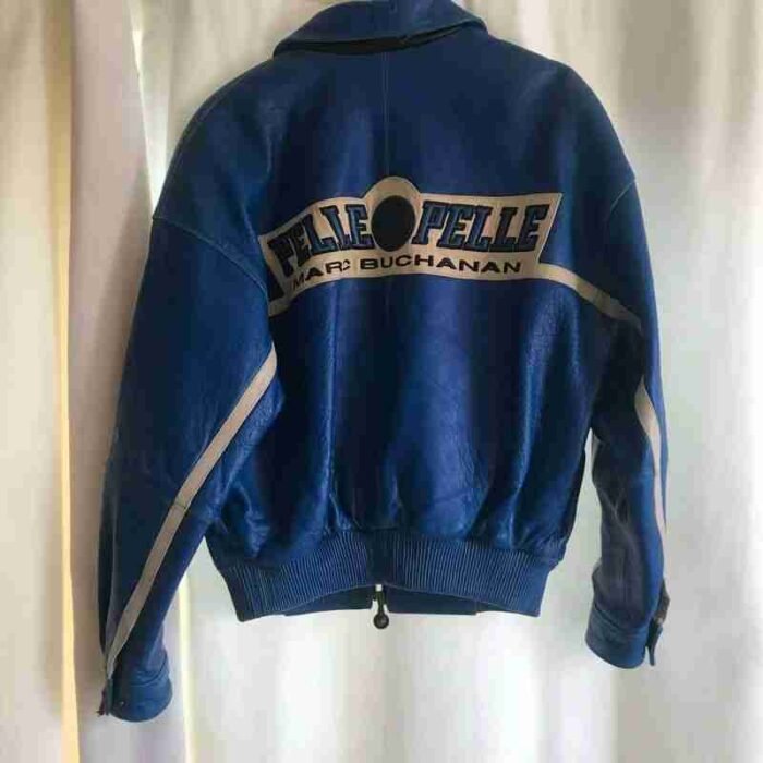 Pelle Pelle Blue Marc Buchanan Leather Jacket