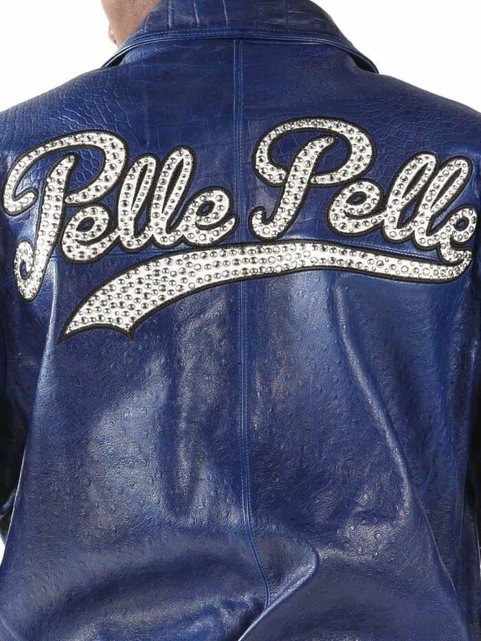 Pelle Pelle Mens 1978 Mb Blue Leather Jacket