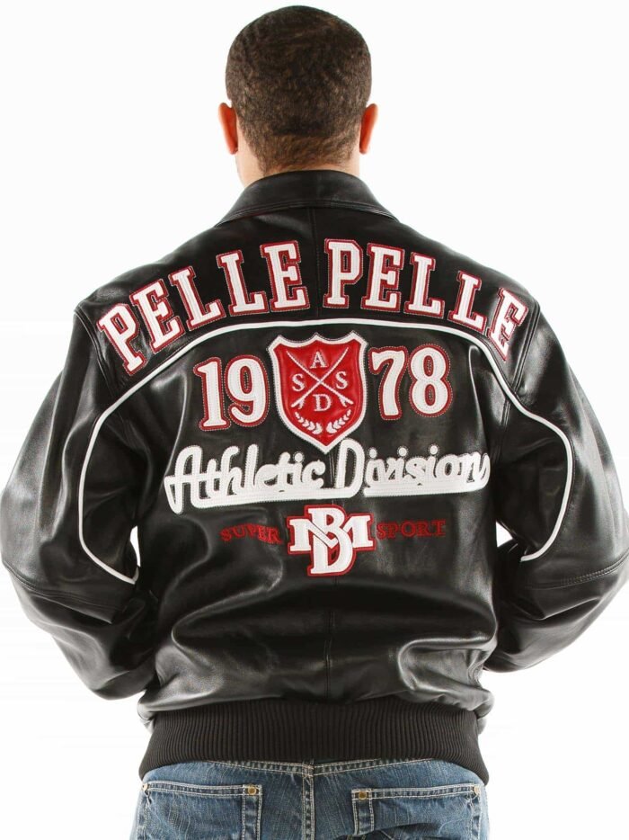 Pelle Pelle Athletic Division Black Leather Jacket