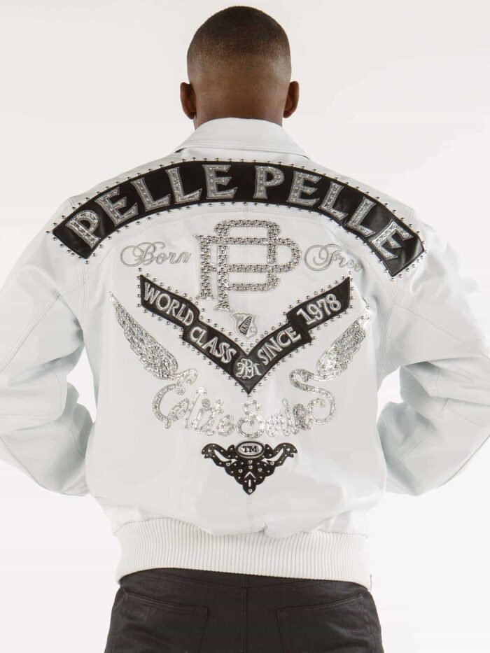 Pelle Pelle Elite Series White Leather Jacket